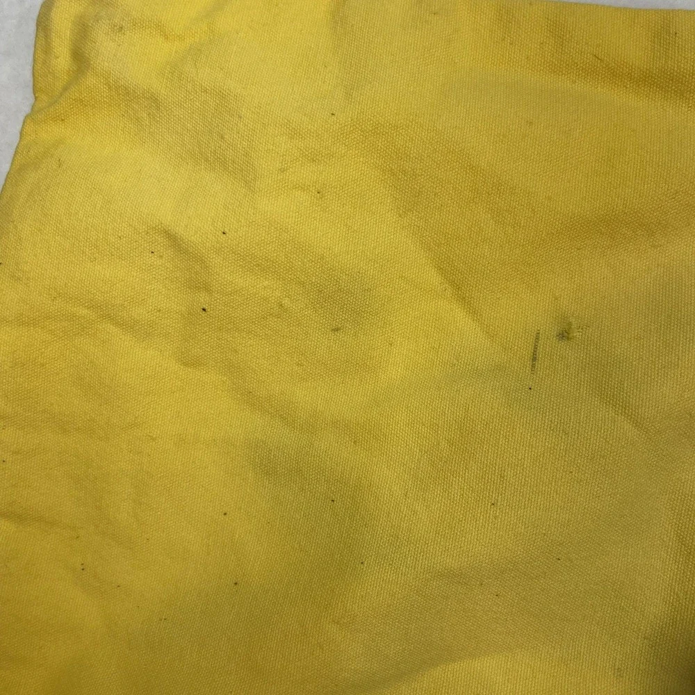 VTG 70s Pillow Cover Boho Latch Hook Rug Vase Yellow MCM‎ Shag 16